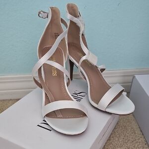 Elegant White High Heels